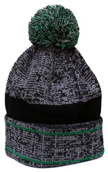 Richardson Heathered Knit Cuffed Pom Beanie