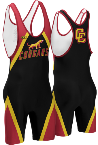 Cliff Keen T Back Accent Stripe Sublimated Wrestling Singlet