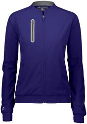 Holloway Women's Weld Jacket front view in Purple