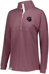 Custom Embrodiered Holloway Women's Sophomore Pullover in Dusty Rose Heather