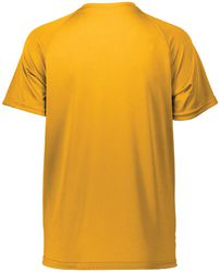 Augusta Women's Attain Raglan Sleeve Wicking Tee back view in Gold