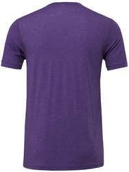 Canvas Jersey Heather CVC Short Sleeve Tee back view