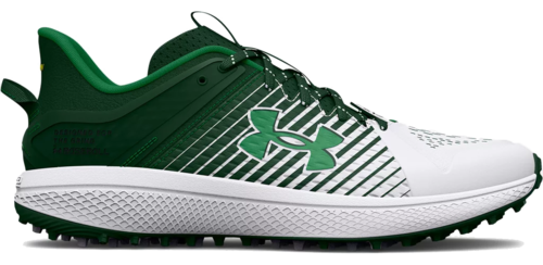 side view of under armour men's yard turf baseball shoes