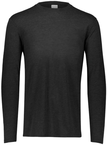 front view of Augusta Sportswear Youth Triblend Long Sleeve T-Shirt