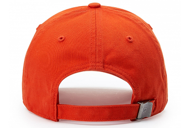 Richardson Washed Chino Adjustable Cap back view in Orange