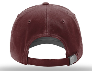 Richardson Pigment Dyed Cap back view in Dark Maroon