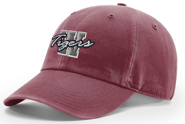 Custom Embroidered Richardson Pigment Dyed Cap in Dark Maroon