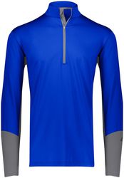 Russell Hybrid Half-Zip Pullover front view in Royal