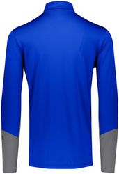 Russell Hybrid Half-Zip Pullover back view in Royal