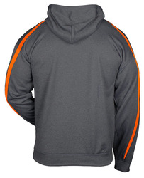 Badger Fusion Hood, back view in orange