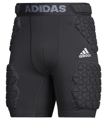 Adidas Men's Alphaskin Force 5 Pad Girdle, Front View in black