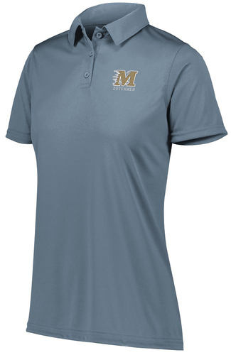 Augusta Women's Vital Polo front view in Graphite