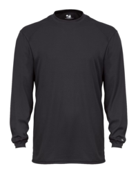 front view of Badger - Youth B-Core Long Sleeve T-Shirt