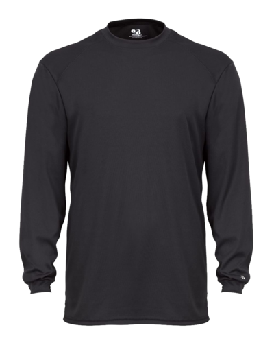 front view of Badger - Youth B-Core Long Sleeve T-Shirt