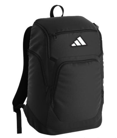 front view of adidas 5-star team 2 backpack black