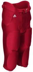 Adidas Youth Audible Padded Football Pant front left view in Red