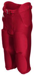 Adidas Youth Audible Padded Football Pant front view in Red