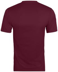 Augusta Wicking Short Sleeve Tee back view in Maroon