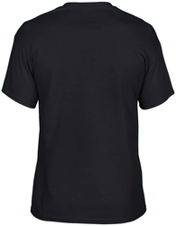 Gildan Ultra Blend Tee Back View In Black