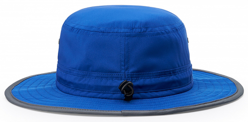 Richardson Wide Brim Sun Hat back view in Royal