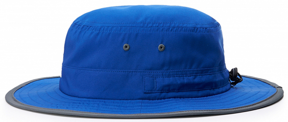 Richardson Wide Brim Sun Hat side view in Royal