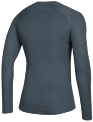 Adidas Alphaskin Long Sleeve Top back view in Onix