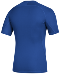 adidas Alphaskin Short Sleeve Top back view in Royal