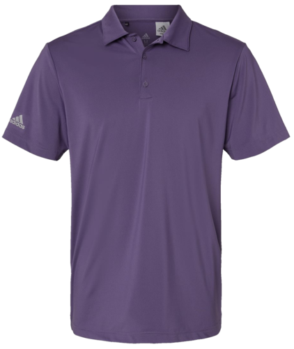 front view of adidas ultimate solid polo