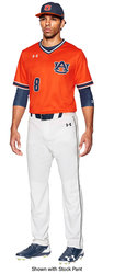 Under Armour Sublimated V-Neck Baseball Jersey - Auburn