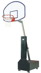 Bison Club Court Fiberglass Adjustable Portable Basketball System