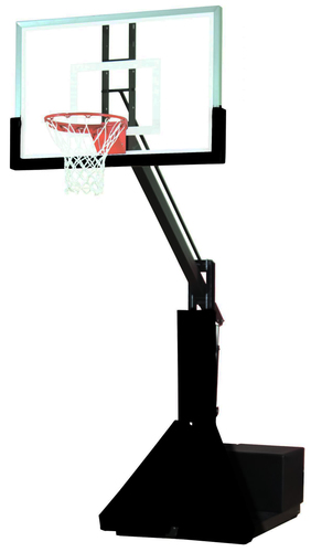 Bison Glass Max Portable Adjustable Basketball System