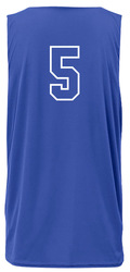 Badger Women's B-Core Reversible Tank back view in Royal