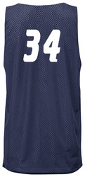 Badger Mesh Reversible Tank back view in Navy