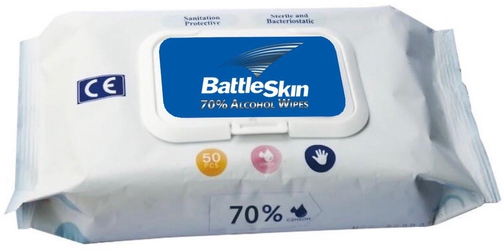 BattleSkin Antiseptic Wipes