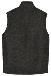 Port Authority Sweater Fleece Vest back view in Black