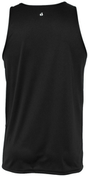 Badger Youth B-Core Singlet back view in Black