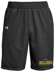 Under Armour Triple Double Basketball Short front view in Black