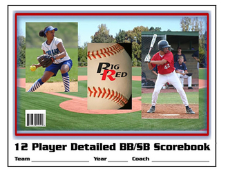 Blazer Detailed Baseball Softball Scorebook