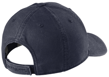 Back view of Carhartt Cotton Canvas Cap in Navy