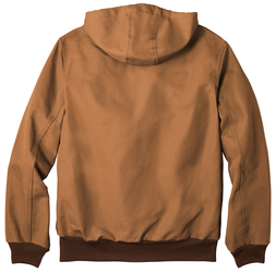 Carhartt Thermal-Lined Duck Active Jacket back view in Brown