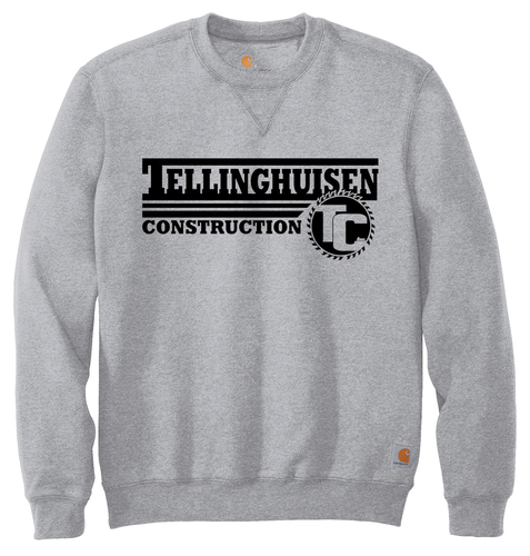 Custom Screen Printed Carhartt Midweight Crewneck Sweatshirt