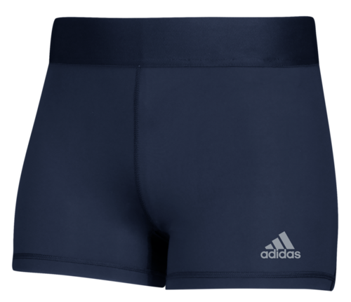 adidas Women's Alphaskin 3&quot; Short in Collegiate Navy, Front View