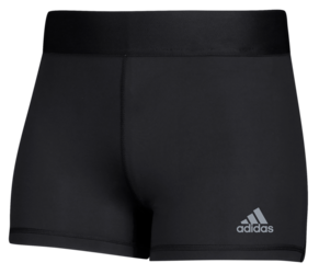 adidas Women's Alphaskin 3" Short in Black, Front View