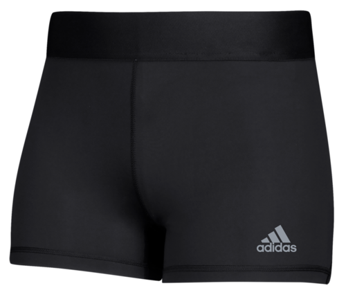 adidas Women's Alphaskin 3&quot; Short in Black, Front View