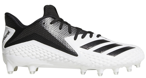 adidas Freak X Carbon Football Cleat side view in White and  Black