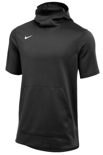 front view of nike men's spotlight short sleeve hoody
