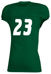 adidas WVN A1 Stock Football Jersey back view in Dark Green