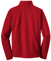 Port Authority Value Fleece Jacket back view in Red