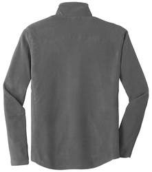 Port Authority Microfleece Jacket back view in Pearl Grey