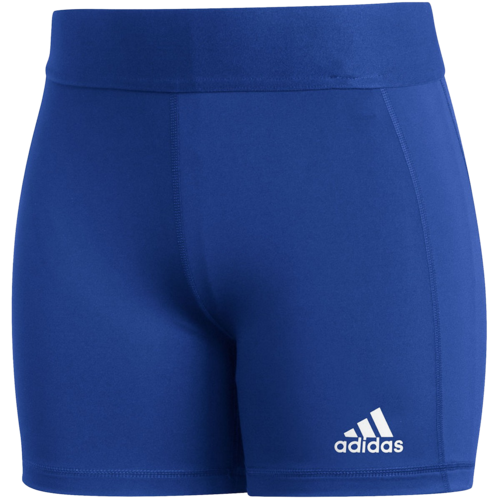 front view of adidas women's 3&quot; techfit volleyball short royal